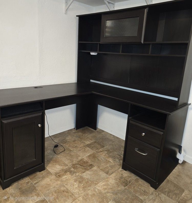 Corner Desk With Hutch