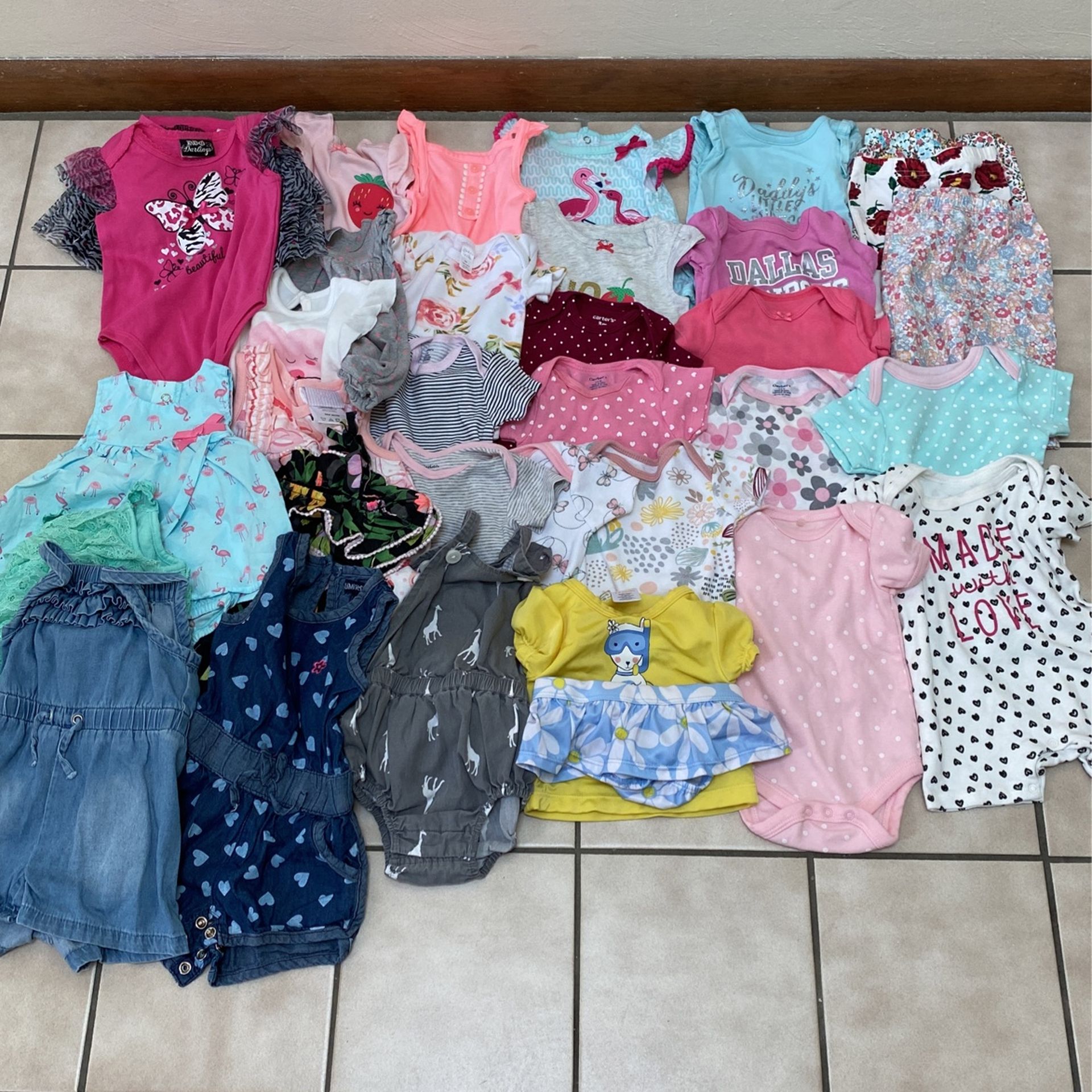 Baby Girl Clothes Lot Size 3-6 Month
