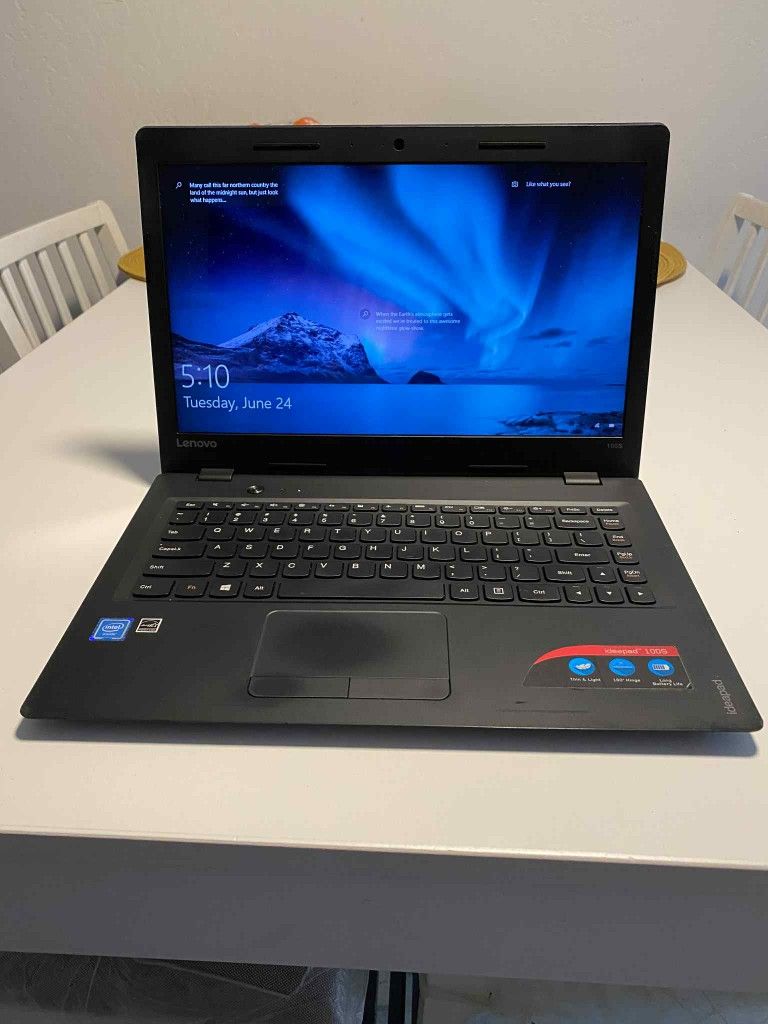 Lenovo IdeaPad 100S-14IBR Laptop computer
Intel Celeron N3060 1.60GHz
2GB RAM
120GB SSD
Win 10 PRO. Microsoft office installed. Nothing wrong. **NO