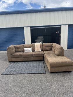 Brown Ashley Sectional Couch Free Delivery & Install