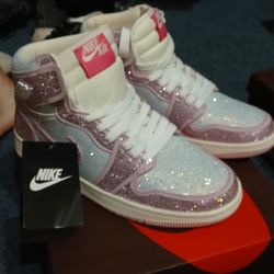 Head Turning. Light Reflecting. Nike Jordan 1 Bedazzled