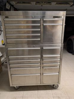 Hammerhead stainless steel rolling toolbox 41"