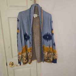 Mens Cardigan Sweater Size Lrge