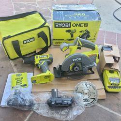 RYOBI
ONE+ 18V Cordless 2-Tool Combo Kit with Drill/Driver, Circular Saw, (2) 1.5 Ah Batteries, and Charger