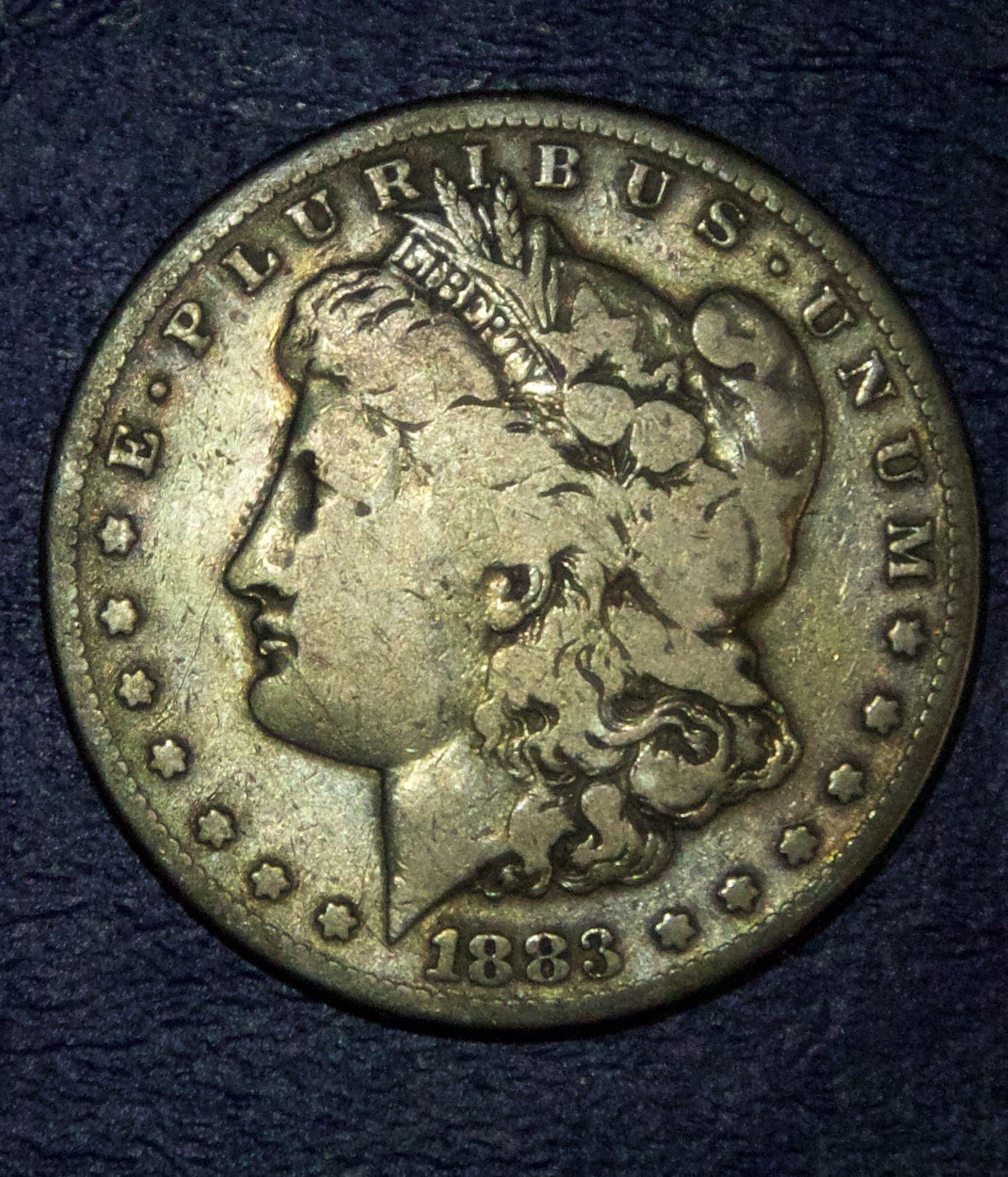 1883 āSā Morgan Silver dollar w Toning!