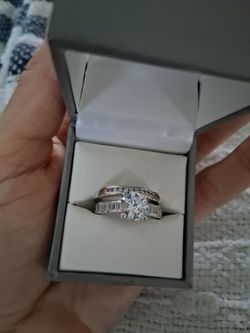 925 Sterling Silver Engagement Rings Size 7