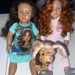 Our Generation Dolls and Dog