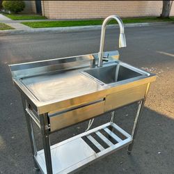 Brand New Stainless Steel Kitchen Utility Sink For $180