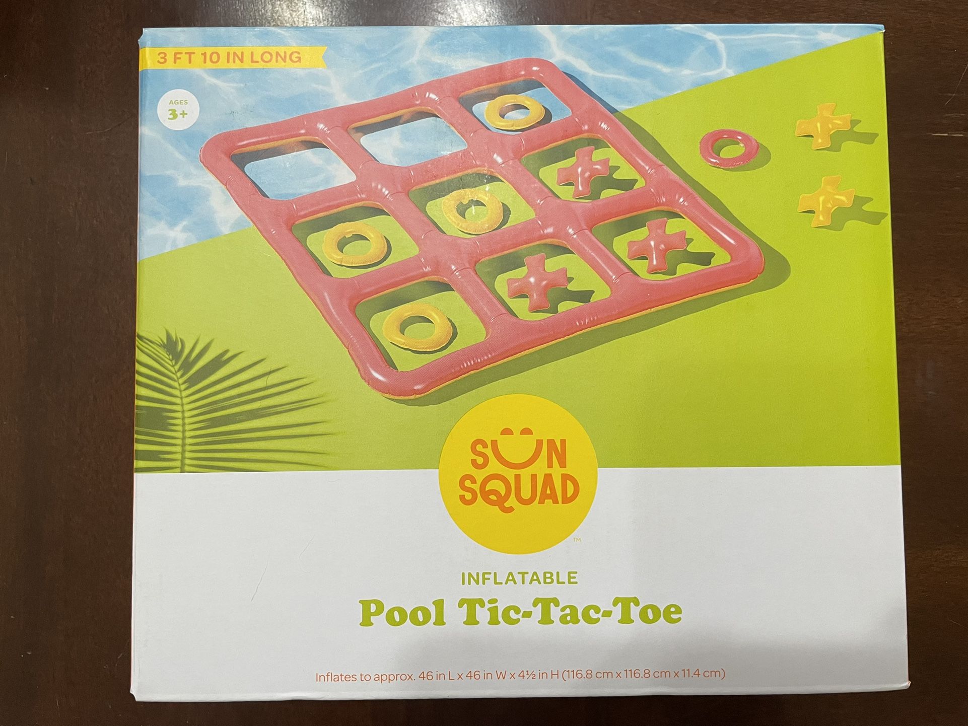 Brand New Sun Squad Inflatable Pool Tic-Tac-Toe