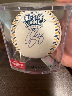 Corey Seager 2016 ASG Signed Ball