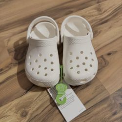 NEW Toddler 10c White Crocs
