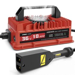 18 AMP 36 Volt EPOWREY Golf Cart Battery Charger for EZGO TXT with D Style Plug