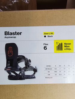 Bataleon Blaster AsymWrap Snowboard Bindings – L/XL – Gently Used