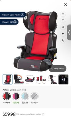 Baby Trend PROtect Folding High Back Booster Car Seat - Mars Red - Red for  Sale in Fullerton, CA - OfferUp