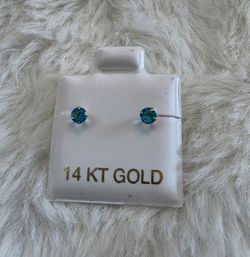 Broqueles con Piedra Azul