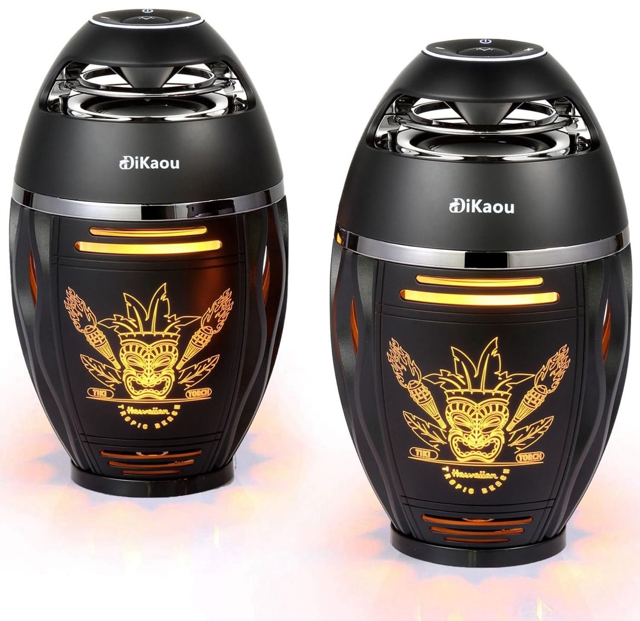 Outdoor Bluetooth Speakers, Gifts for Men, Bluetooth 5.3 Wireless Speakers Base with Flame Lights, Birthday Gift for Dad Him Women Mom, Cool Gadget De