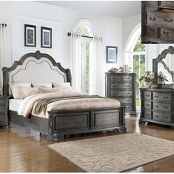 Queen Size Bedroom Set, Available In King Bed 