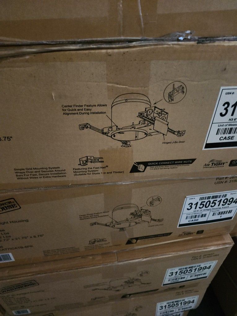 H3 6" Airtight Housing 6- Pack