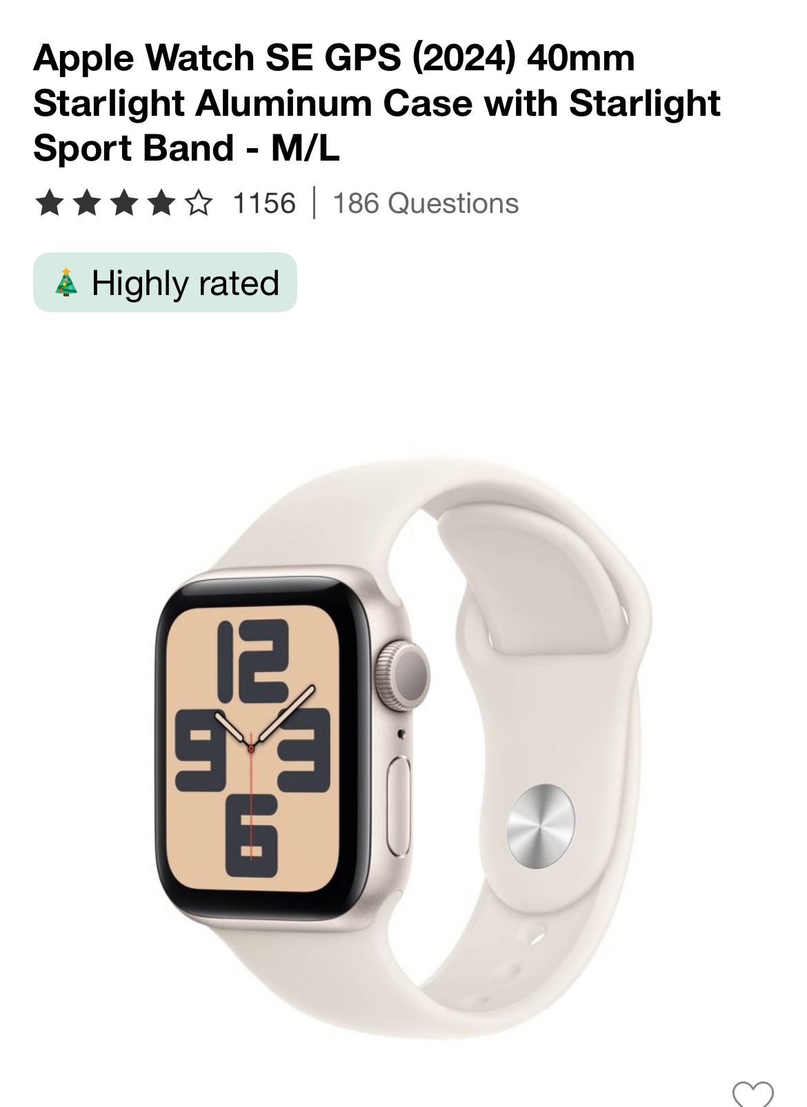 Apple Watch SE GPS 2024