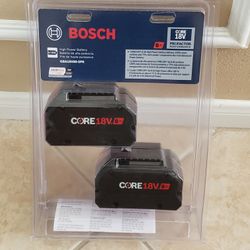 Bosch 18V  Profactor 2 Packs 8AH Lithium Battery- NEW