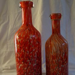Orange Vase Set