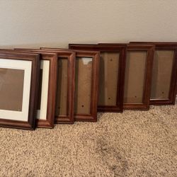 Seven Matching Wood 11x14 Opening Picture / Photo frames 