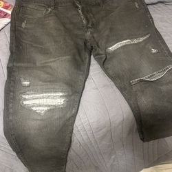 G-STAR Jeans 38x32 Dark Grey Wax Denim