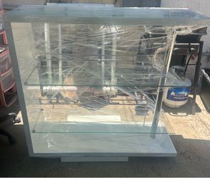 Glass bar display table