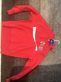 Red Champion Hoodie With Coca Cola Feature 
