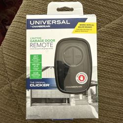 Nib Universal By Chamberlain, Two Button Garage Door, Remote Opener, The Original Clicker