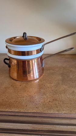 Copper clad double boiler