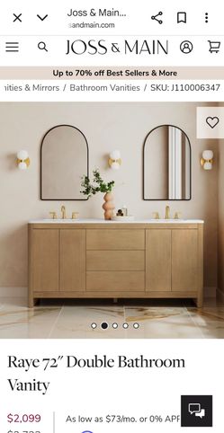 Raye 72'' Bathroom Vanity with Quartz Top