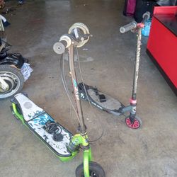 2 Kick Electric Scooters.