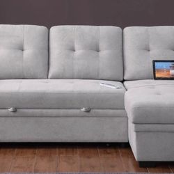 Brand New Light Grey Sectional Couch 3 Weeks Old 