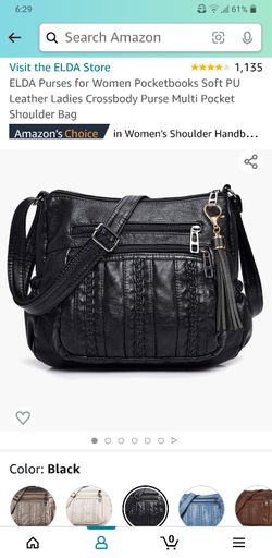 ELDA PURSE/ HANDBAG/ POCKETBOOK. SOFT PU LEATHER