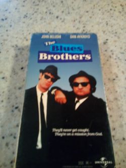 Vintage vhs video tape/ the blues Brothers/John Belushi/ Dan aykroyd/ they'll never get caught.they're on a mission from god