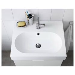 New IKEA BRÅVIKEN Bathroom Vanity Sink (White)