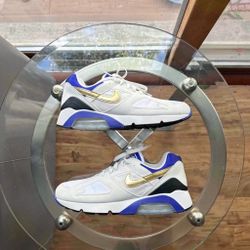 Nike Air Max 180 Concord White Gold Black Premium Og Retro Size 10 men’s 