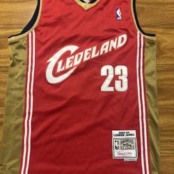 Authentic Mitchell & Ness Lebron James Rookie Cleveland Cavaliers Jersey 2003-04