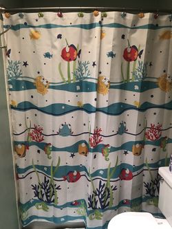 Children’s Shower Curtain & Rings