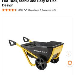 Gorilla Wheel Barrow Garden Cart