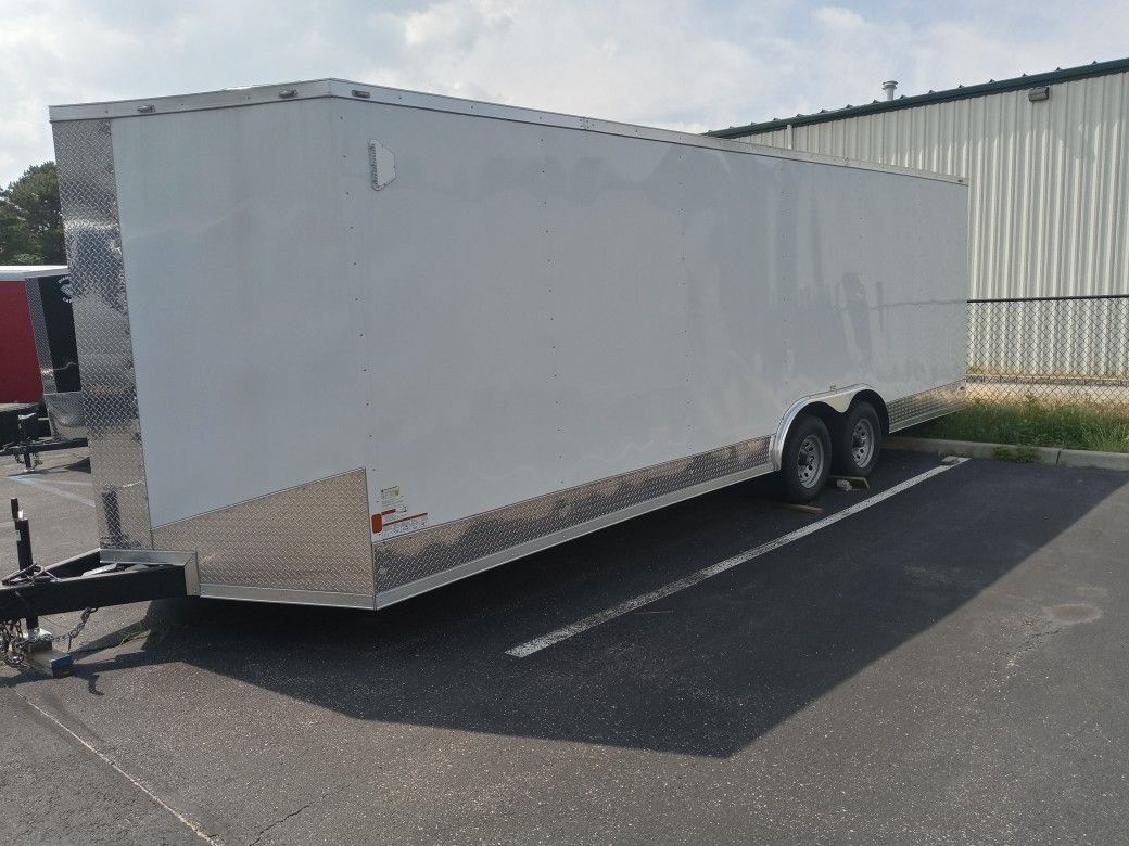 8.5x24ft Enclosed Vnose Trailer Brand New Moving Storage Cargo Traveling Car Truck ATV UTV SXS Hauler