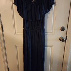 Lane Bryant 14/16 Blue Off Shoulder Dress
