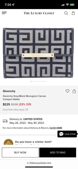 Givenchy Women’s Monogram Canvas Wallet-NEW!