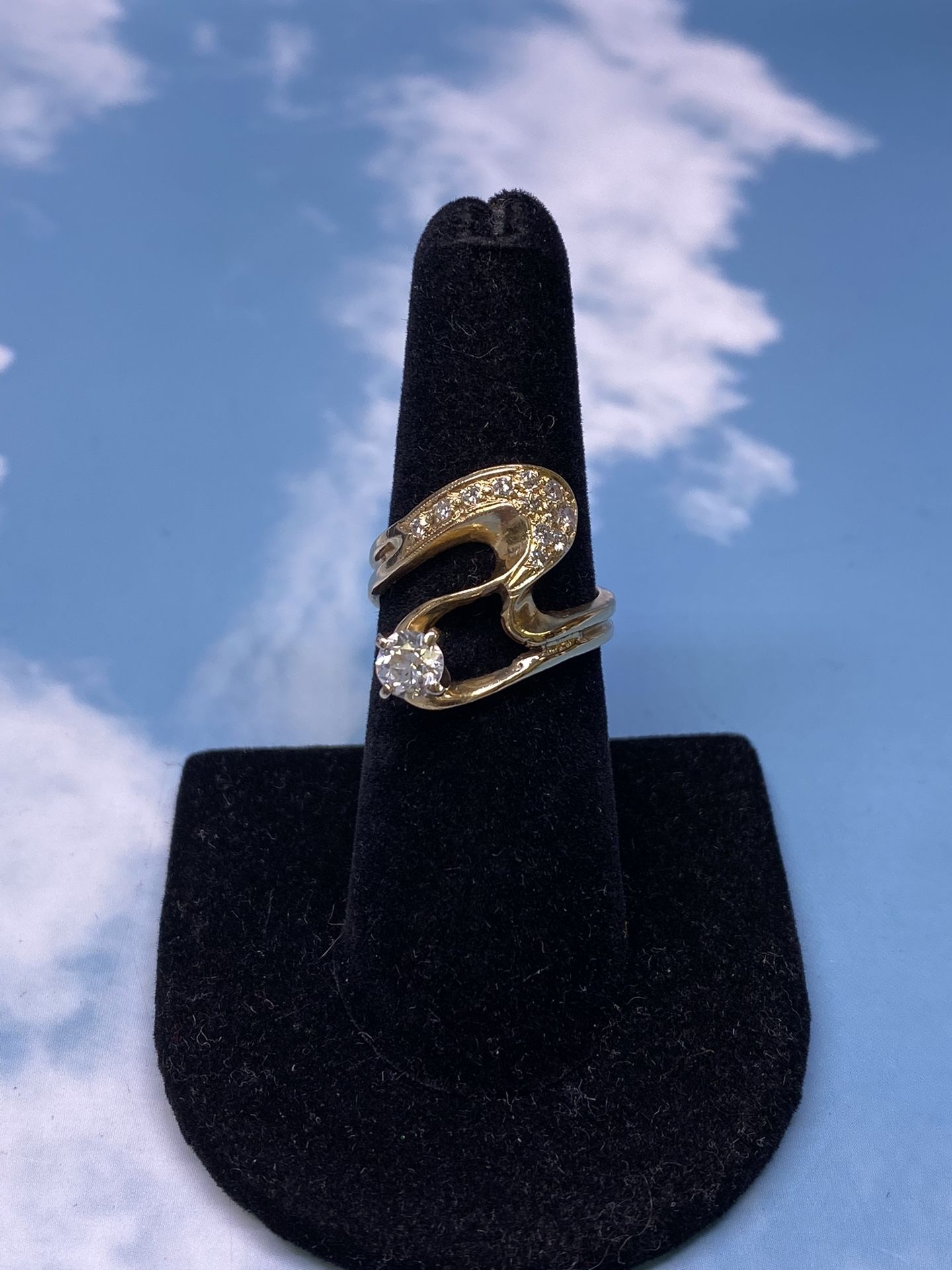 14k Diamond Ring 