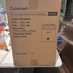 Cuisinart Frozen Yogurt And Ice Cream Maker 