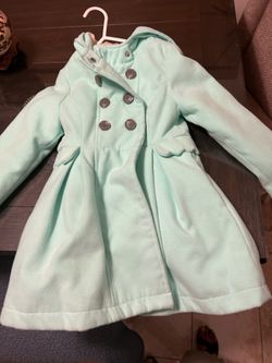 Cat and Jack Aqua Blue Coat for Girls size 4-5