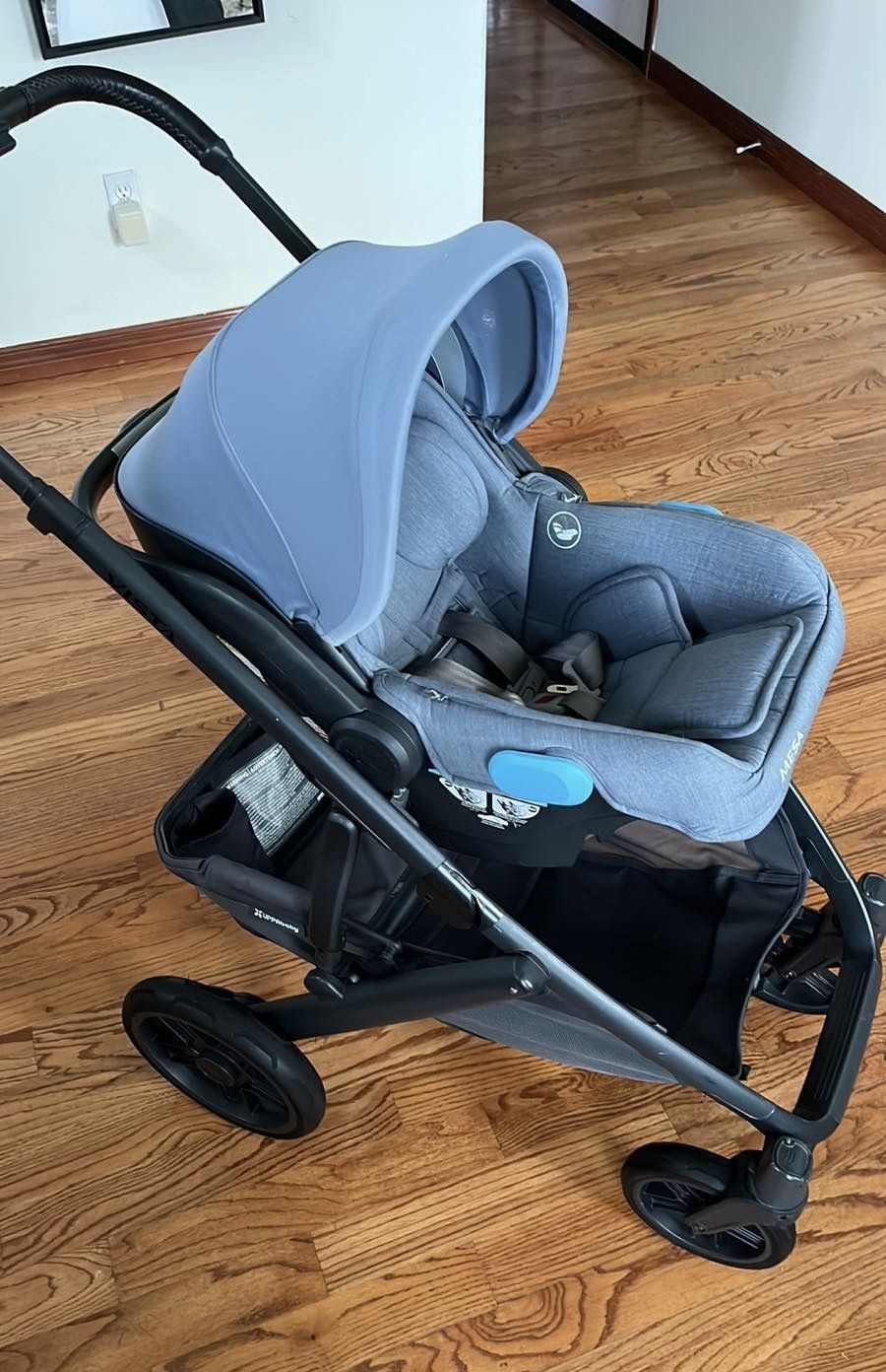 UPPA Baby Stroller Frame With Infant Carseat