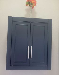 Blue Wall Storage Cabinet