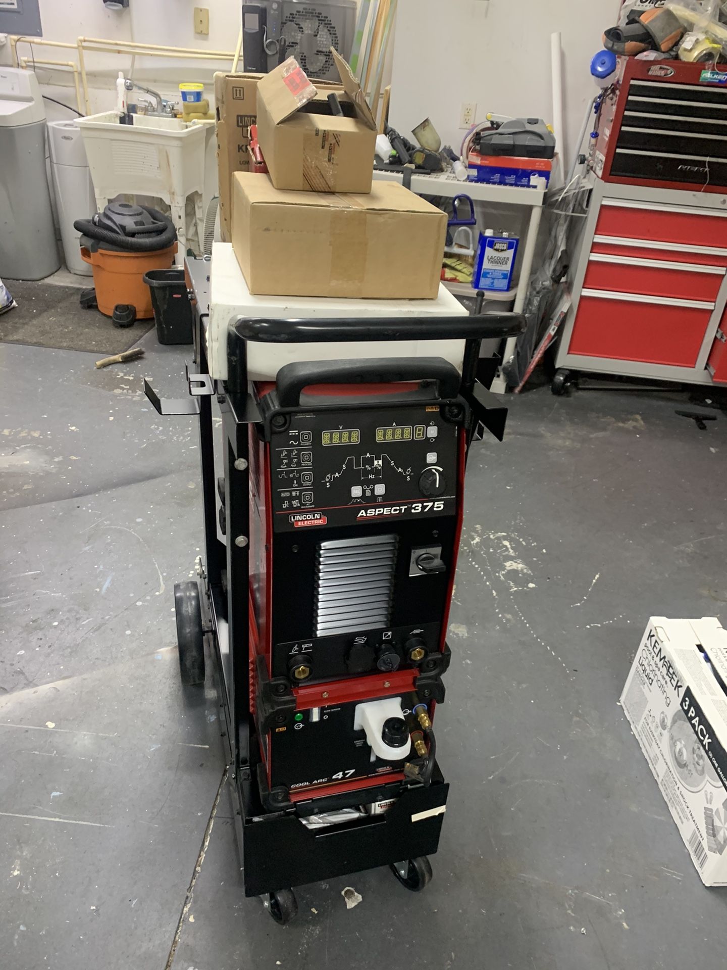 Lincoln aspect 375 liquid cooled Tig\Stick welder. New never used. for